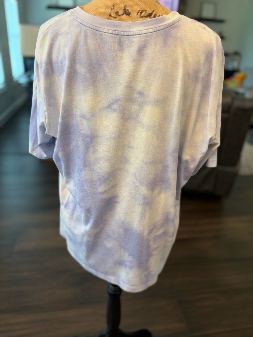 Johnny Was Light Purple Washed Crewneck Tee - Picture 3 of 6
